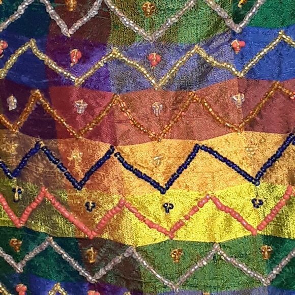 CROSSBODY MINI PURSE WITH GLASS HARDWARE WITH BEADS - Picture 4 of 7